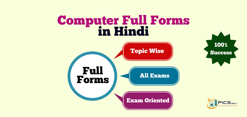 Computer Full Forms in Hindi by PICSTech