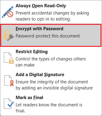 Encrypt with Password