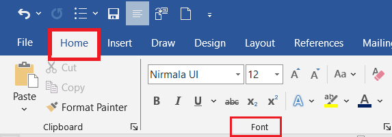 Font Group