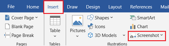 Insert Screenshot