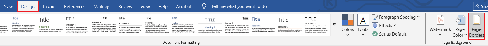 Page Borders