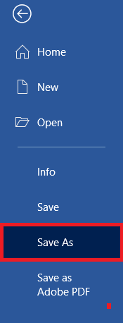 Save-As