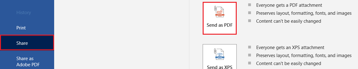 Send As PDF