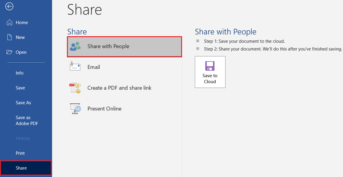 Share with People