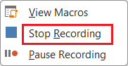 Stop Recording