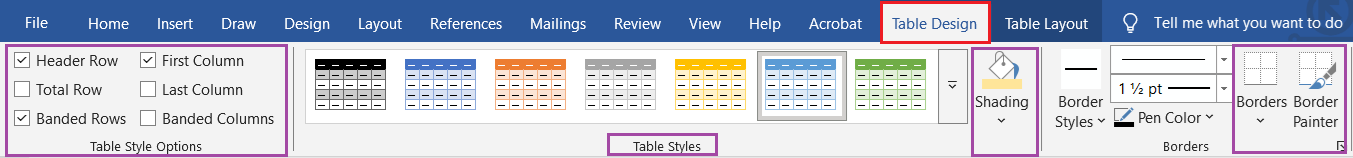 Table Design