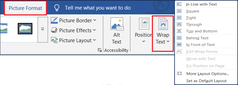 Wrap Text Options